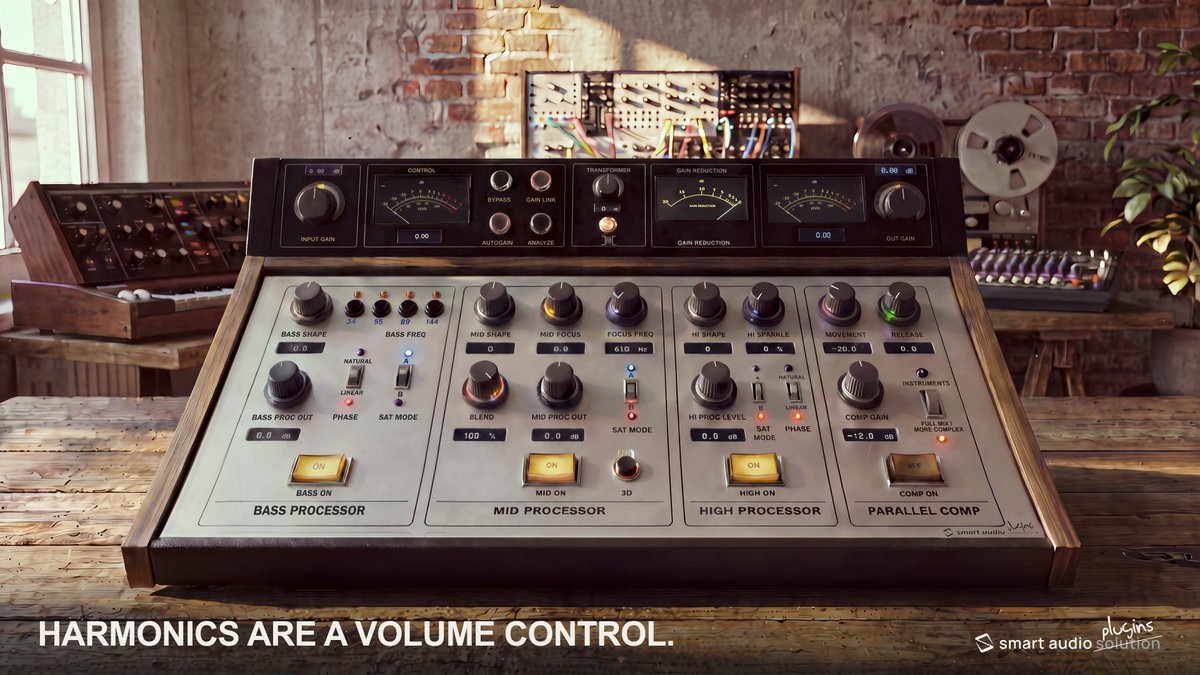 Timbral Box, parallel harmonic processor — Harmonics are a volume control.